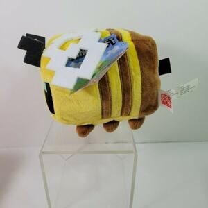Minecraft Mojang Plush Bumble BEE NWT 6" inch Jinx Stuffed Animal Plushie